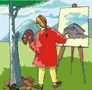 Linda painted a picture. Linda painted a picture.