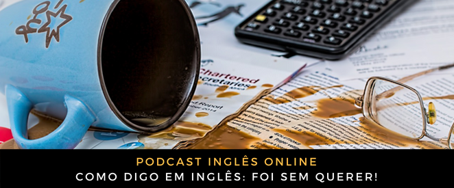 Como digo em inglês Foi sem querer!