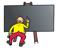 The teacher erases the board very fast