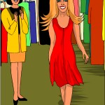Yesterday I went shopping for a dress