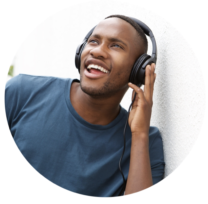 man-listening