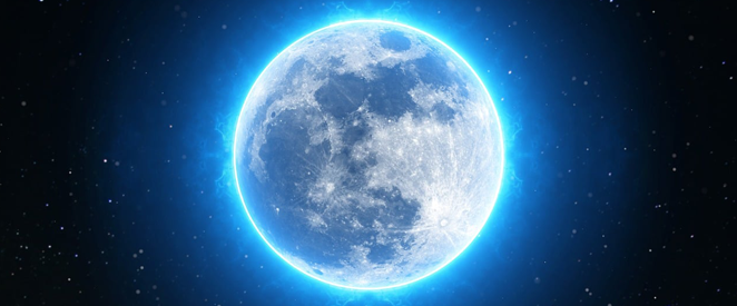 Expressão idiomática em inglês once in a blue moon